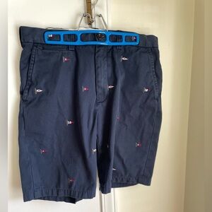 Polo shorts with flags